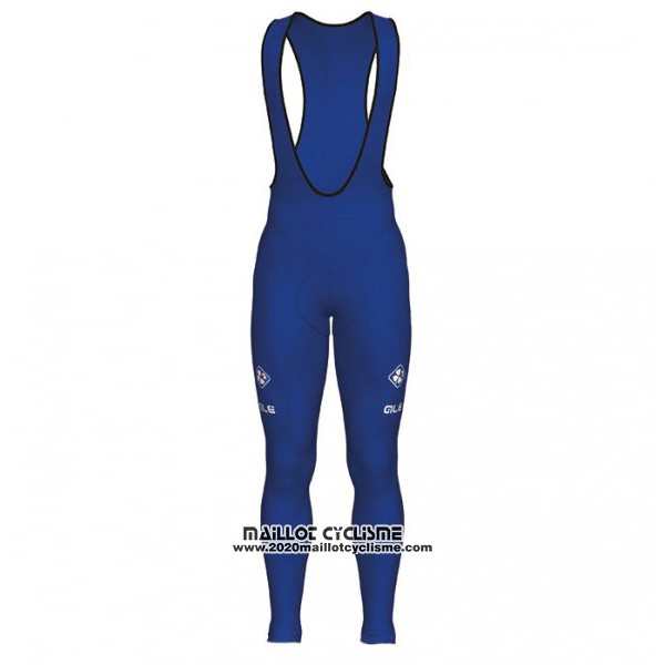 2017 Maillot Ciclismo FDJ Bleu et Blanc Manches Longues et Cuissard